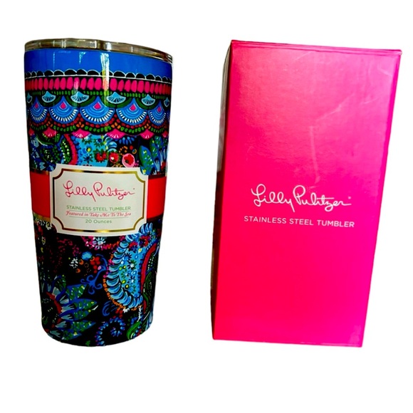 Lilly Pulitzer “Take me to the Sea” Travel Mug - Picture 1 of 2